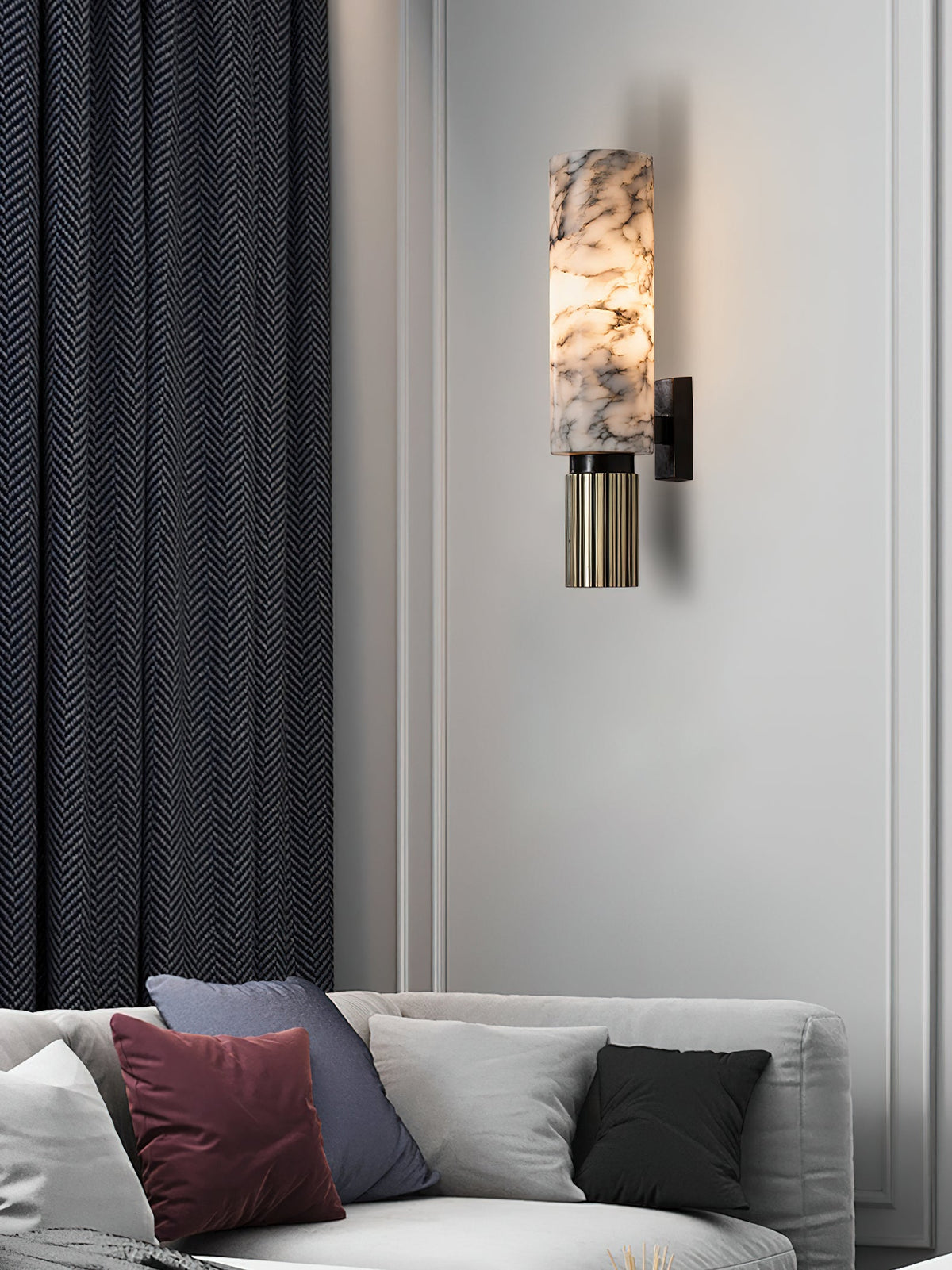Olnoreth Modern Minimalist Alabaster Wall Lamp