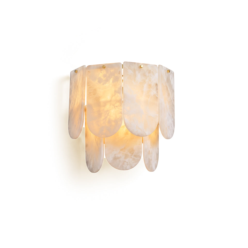 Ormondcombe Alabaster Tile Wall Sconce