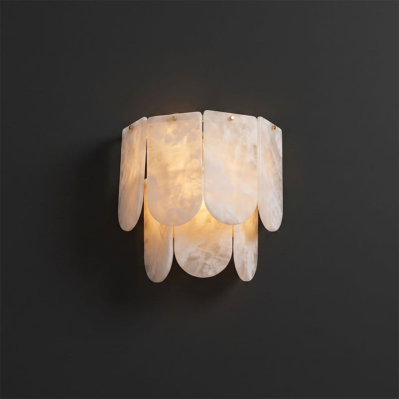 Ormondcombe Alabaster Tile Wall Sconce
