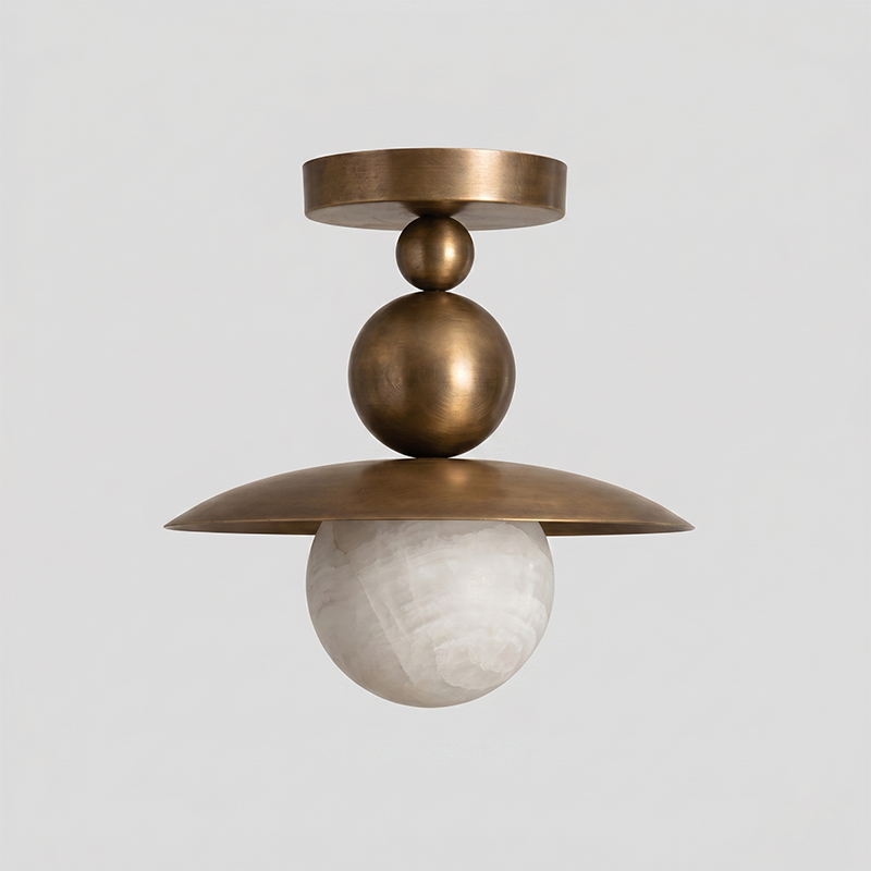 Bueva Alabaster Flush Mount Ceiling Light