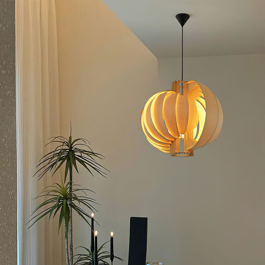 Ivraeus Premium Elegance Ring Wood Pendant Light