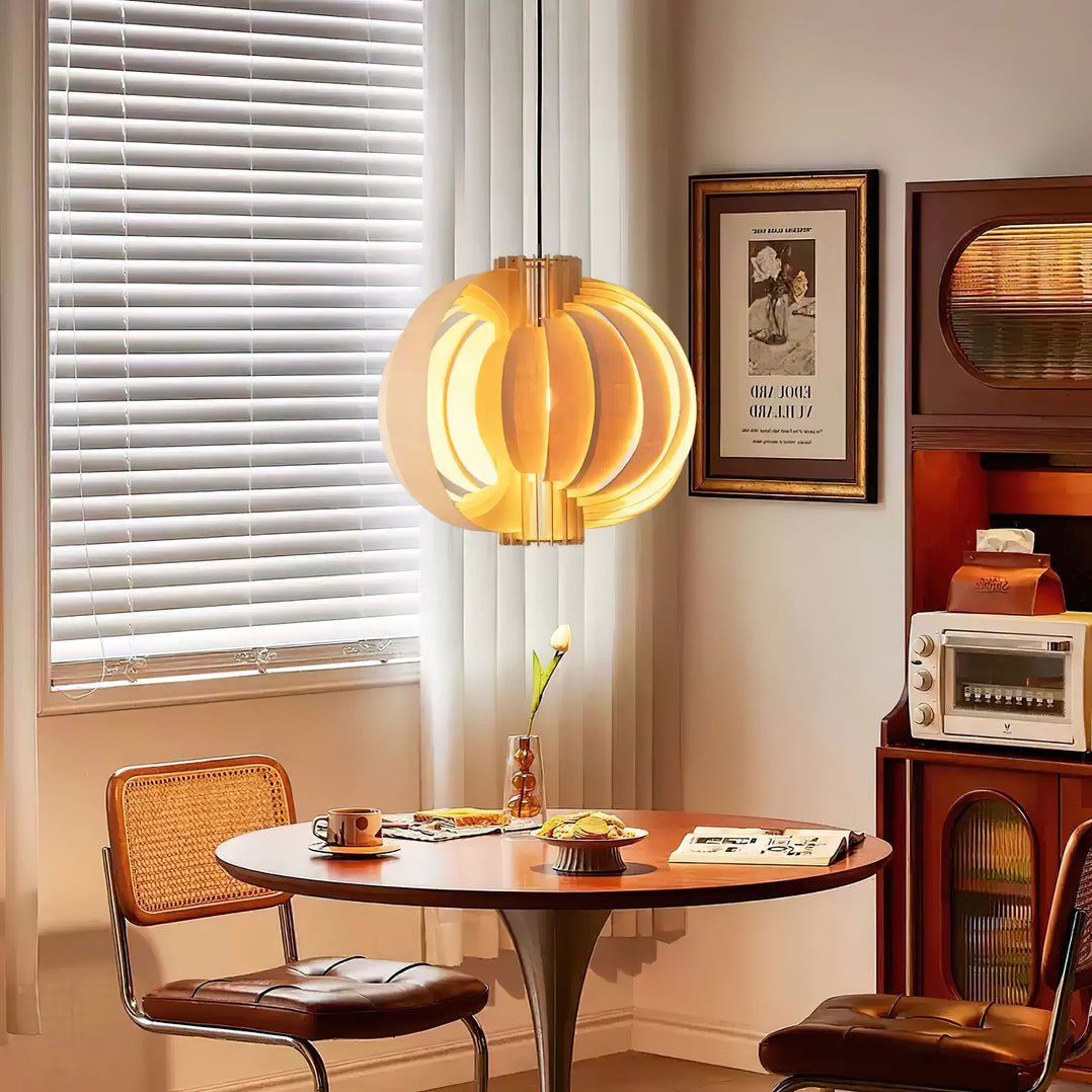 Ivraeus Premium Elegance Ring Wood Pendant Light