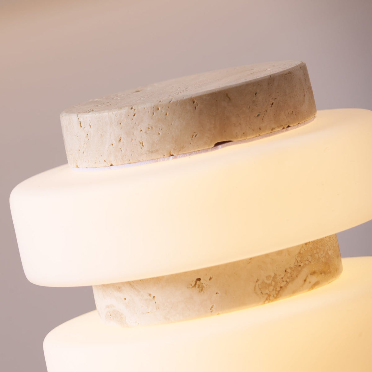 Thea Modern Travertine Table Lamp