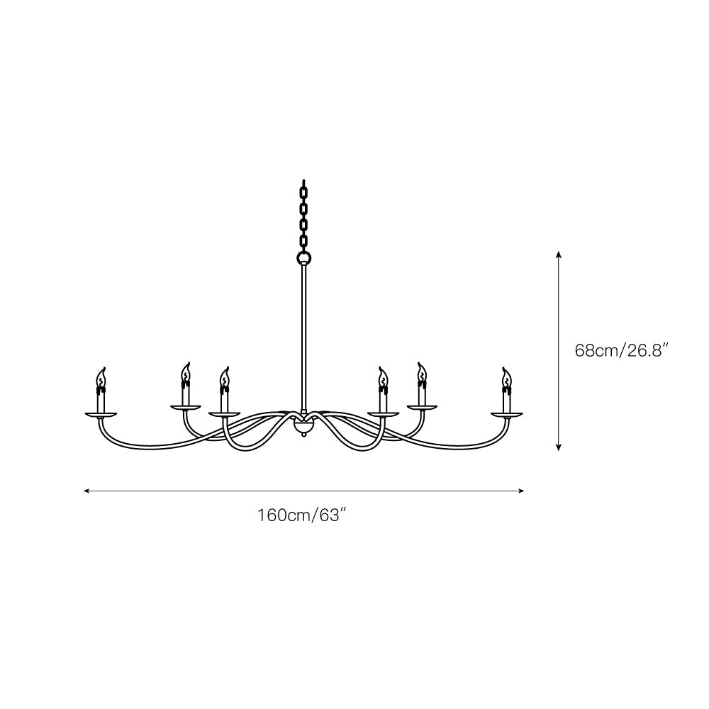 Pojo Iron Chandelier