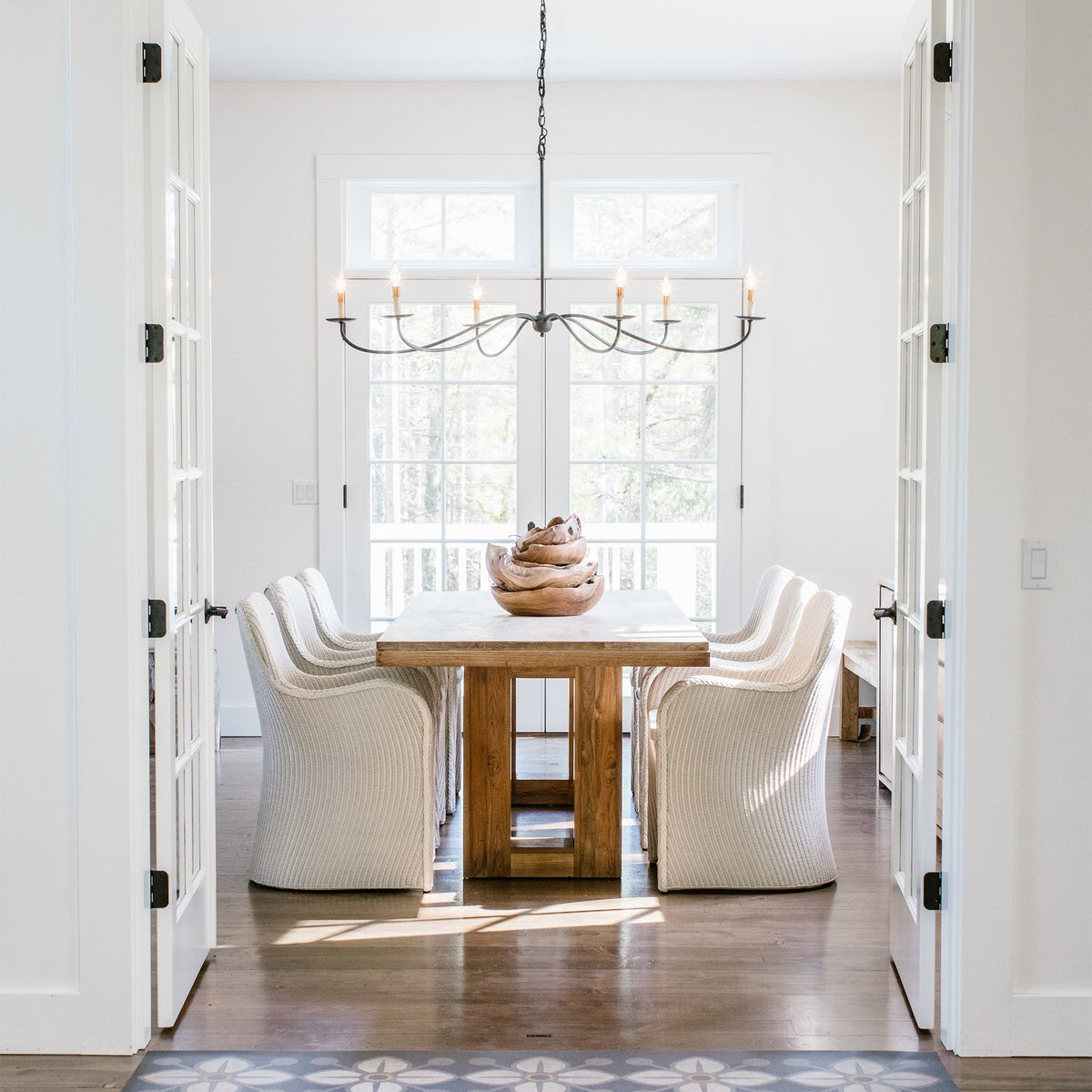 Odelia Chandeliers Candle-style Arc Farmhouse