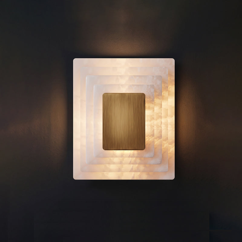 Sedgemere Tiered Alabaster Wall Sconce