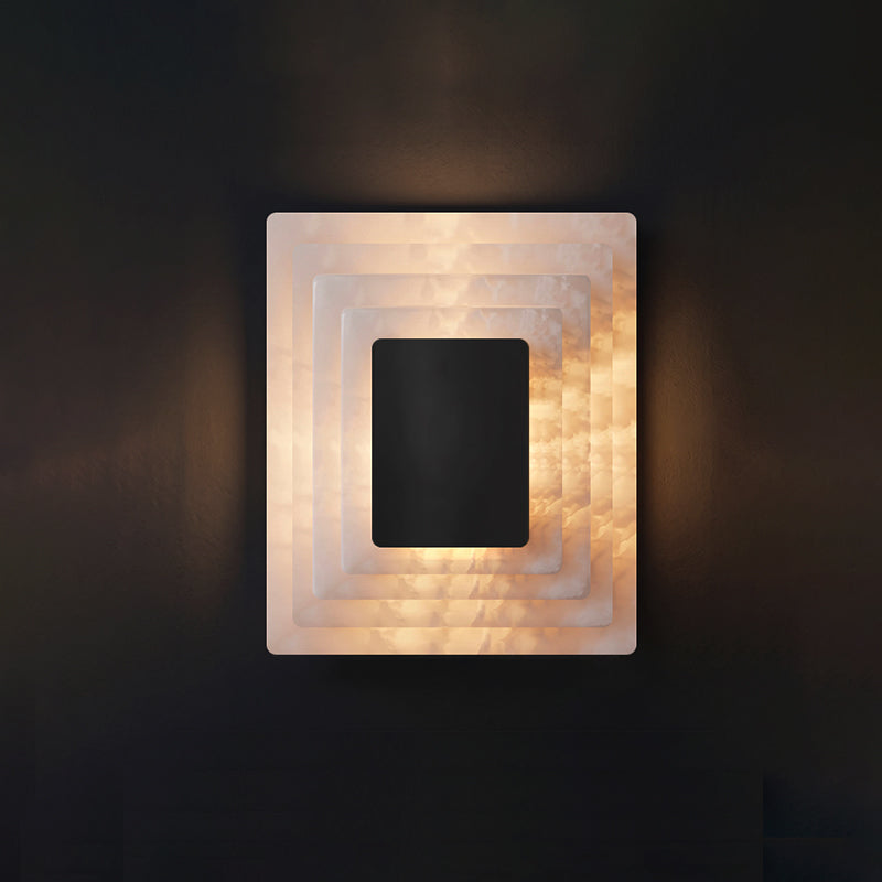 Sedgemere Tiered Alabaster Wall Sconce
