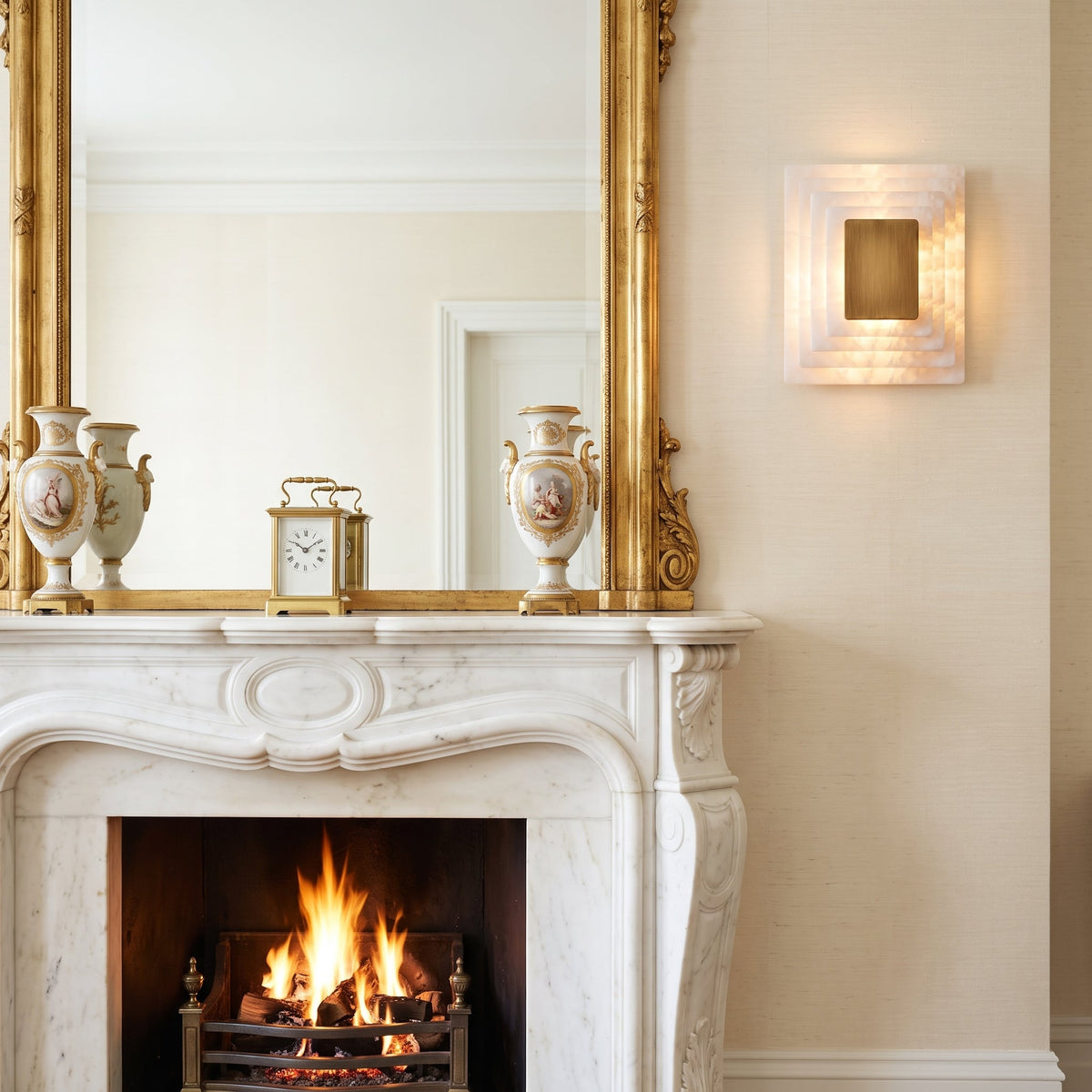 Sedgemere Tiered Alabaster Wall Sconce