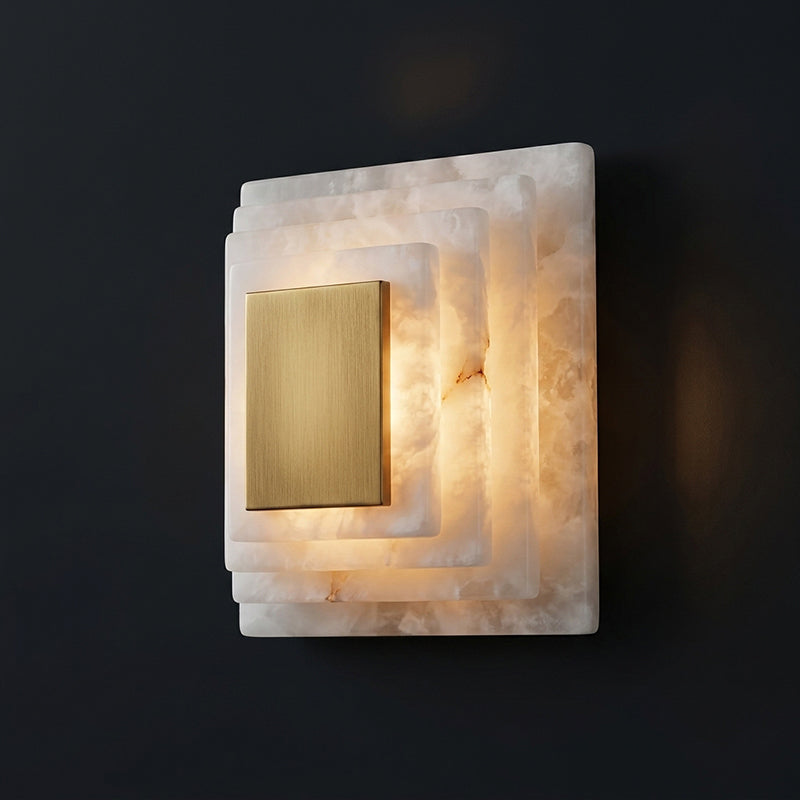 Sedgemere Tiered Alabaster Wall Sconce