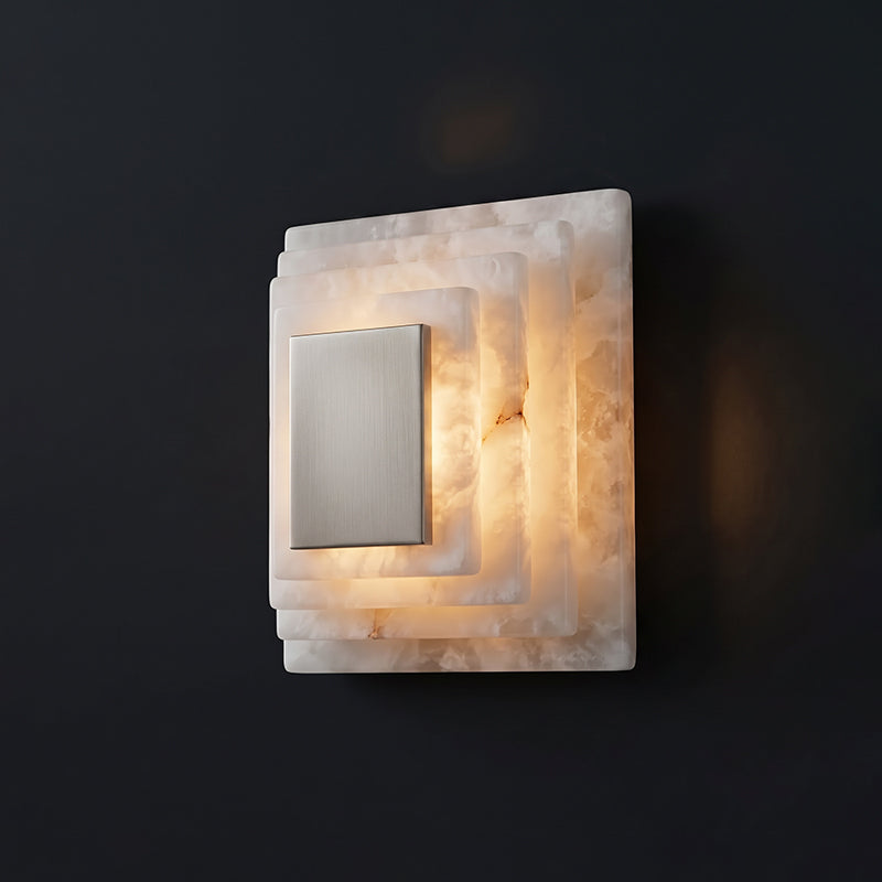 Sedgemere Tiered Alabaster Wall Sconce
