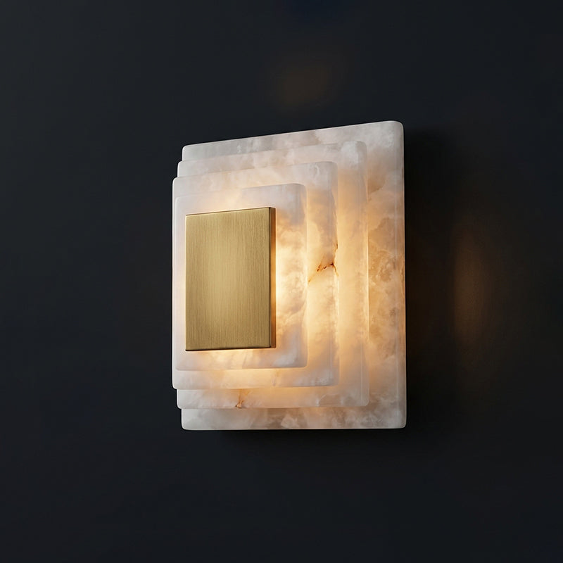 Sedgemere Tiered Alabaster Wall Sconce