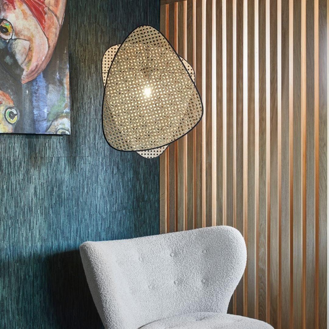 Caneira Art Natural Cannage Bamboo Sconce Wall lamp