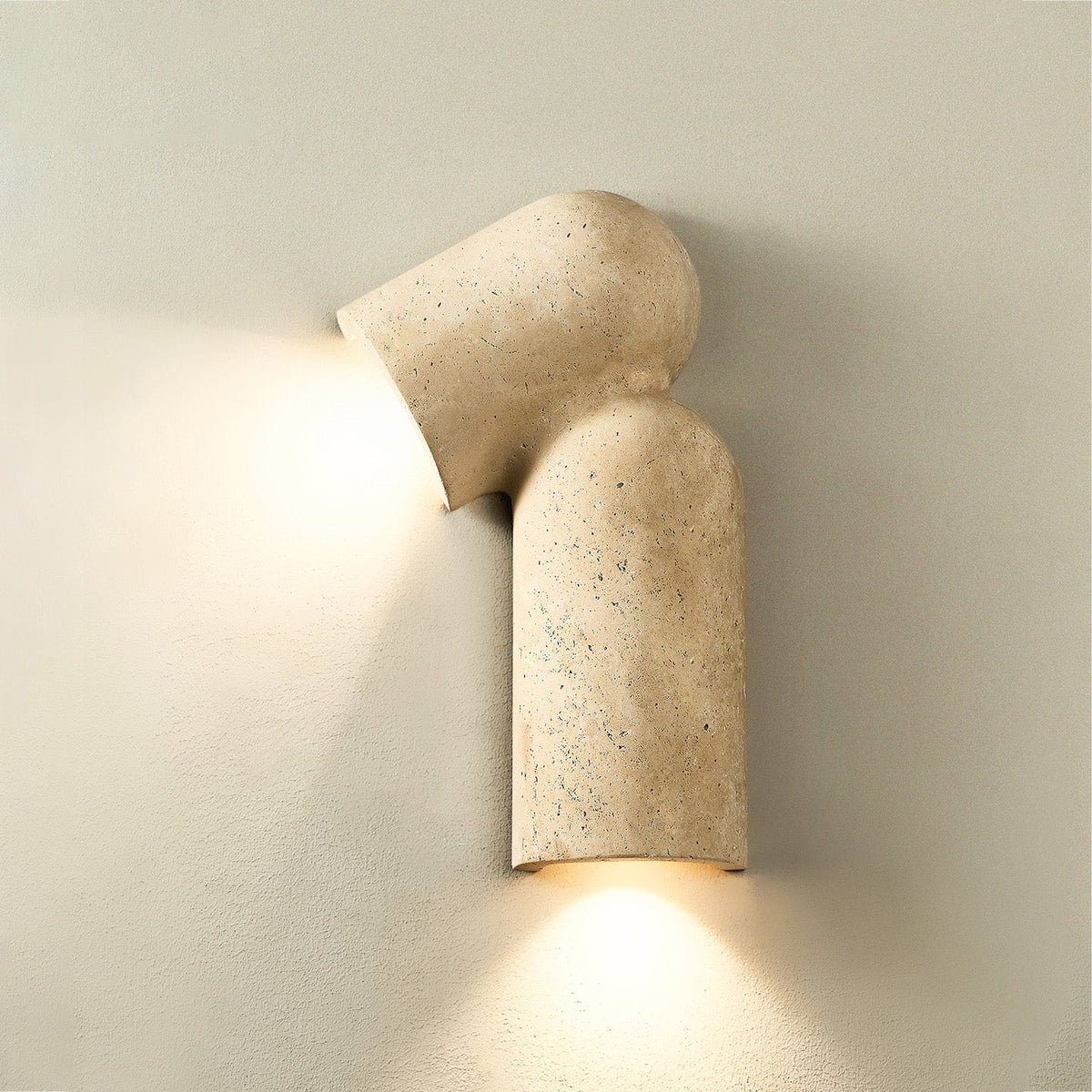 Alma Fancy Yellow Travertine Wall Lamp