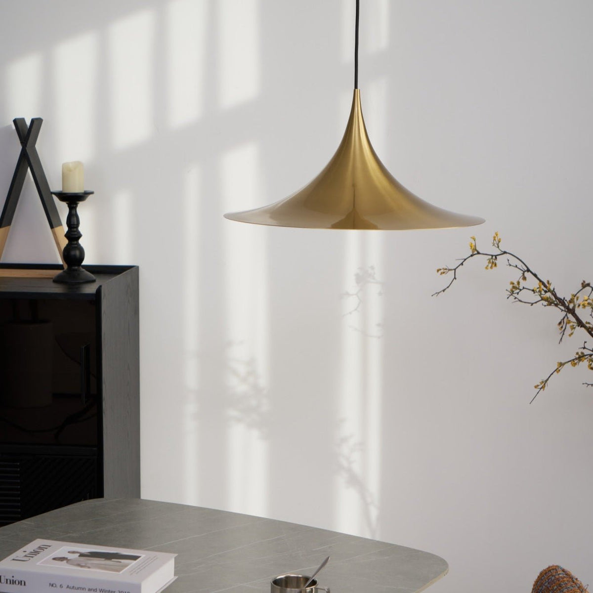 Valerira Steel Sculptural Pendant Light