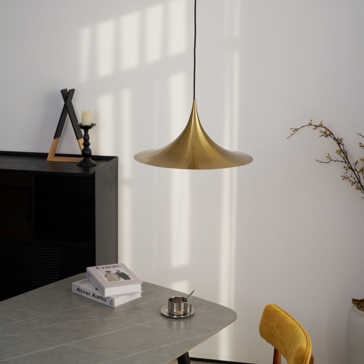 Valerira Steel Sculptural Pendant Light