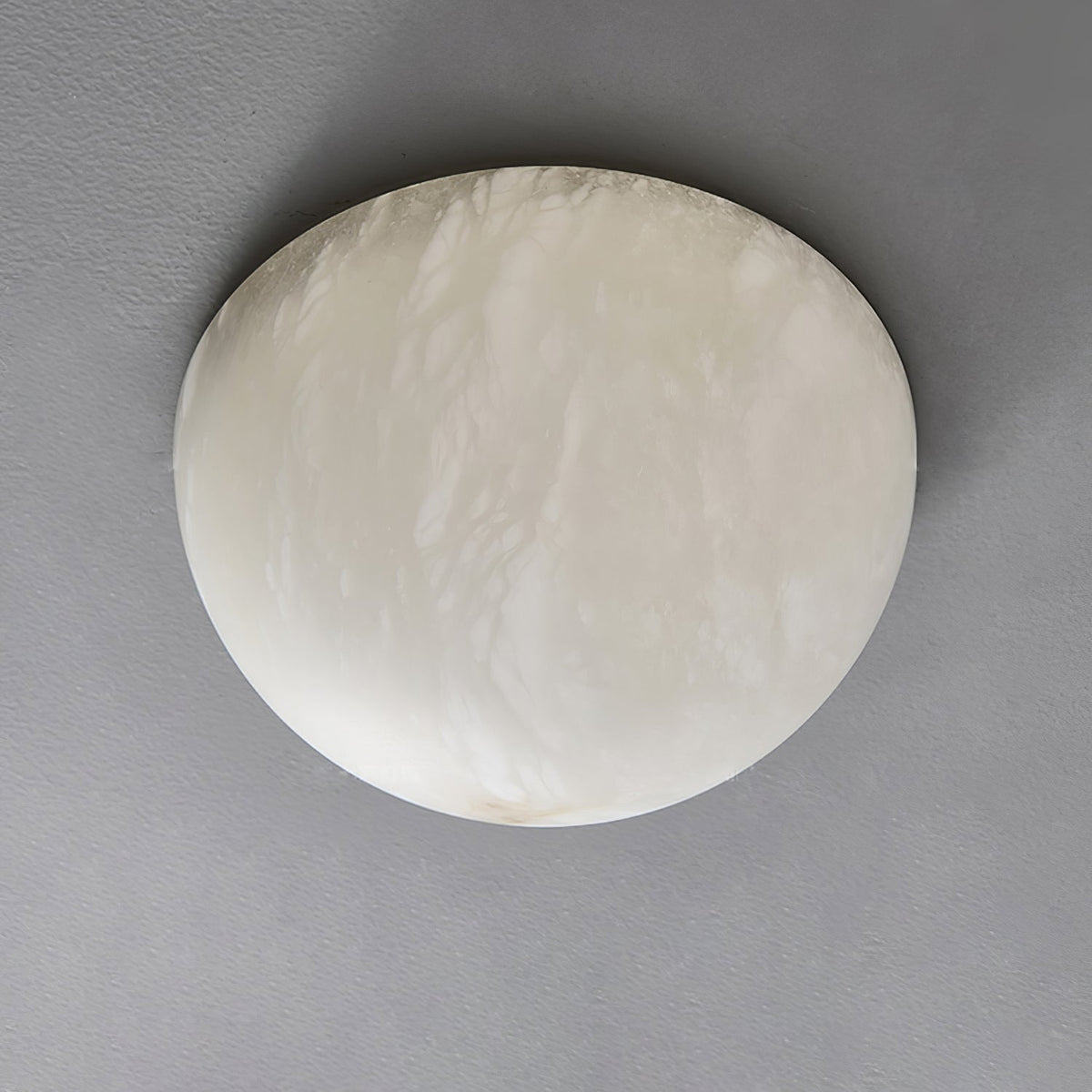Elvar Semicircular   Minimalist Alabaster Ceiling Light