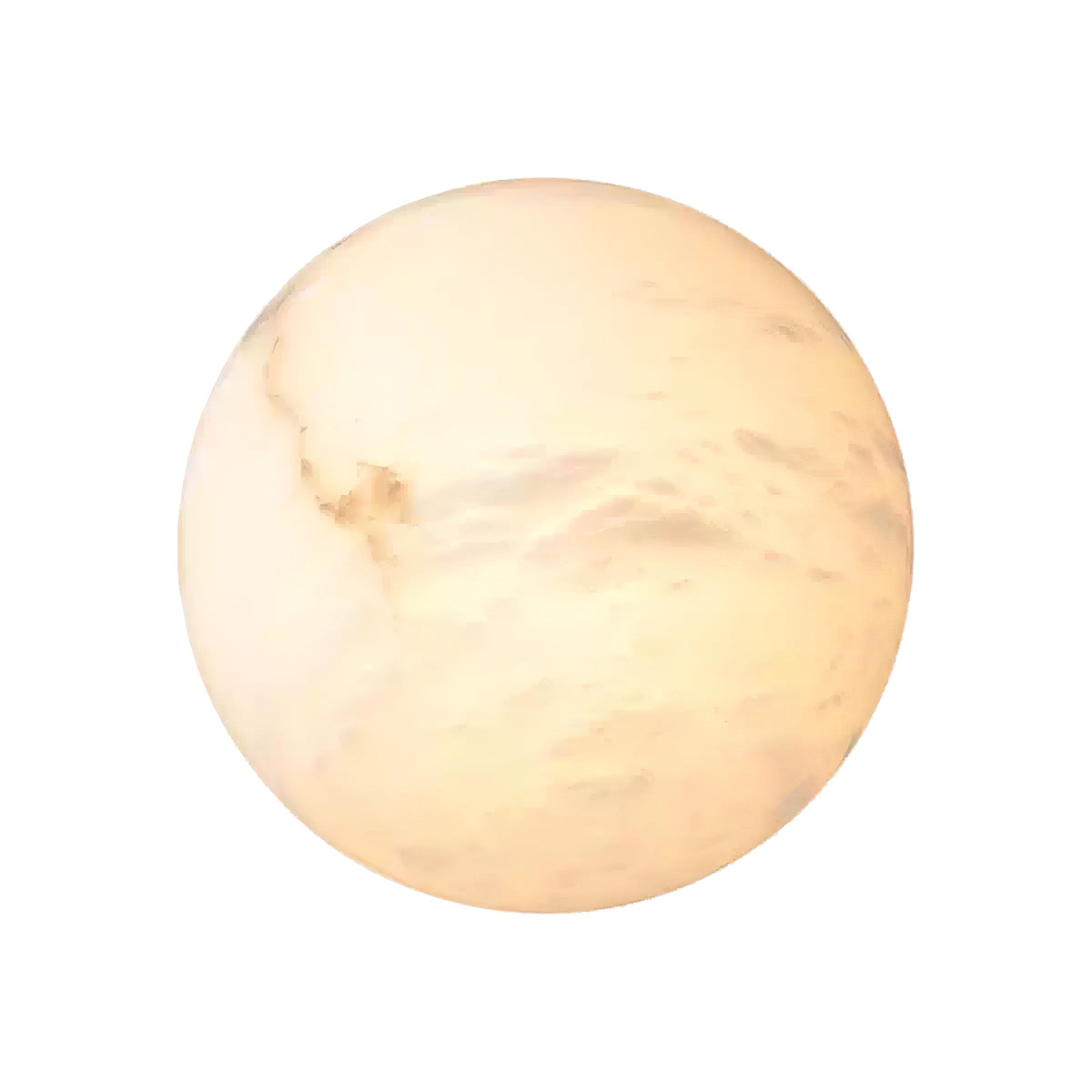 Elvar Semicircular   Minimalist Alabaster Ceiling Light