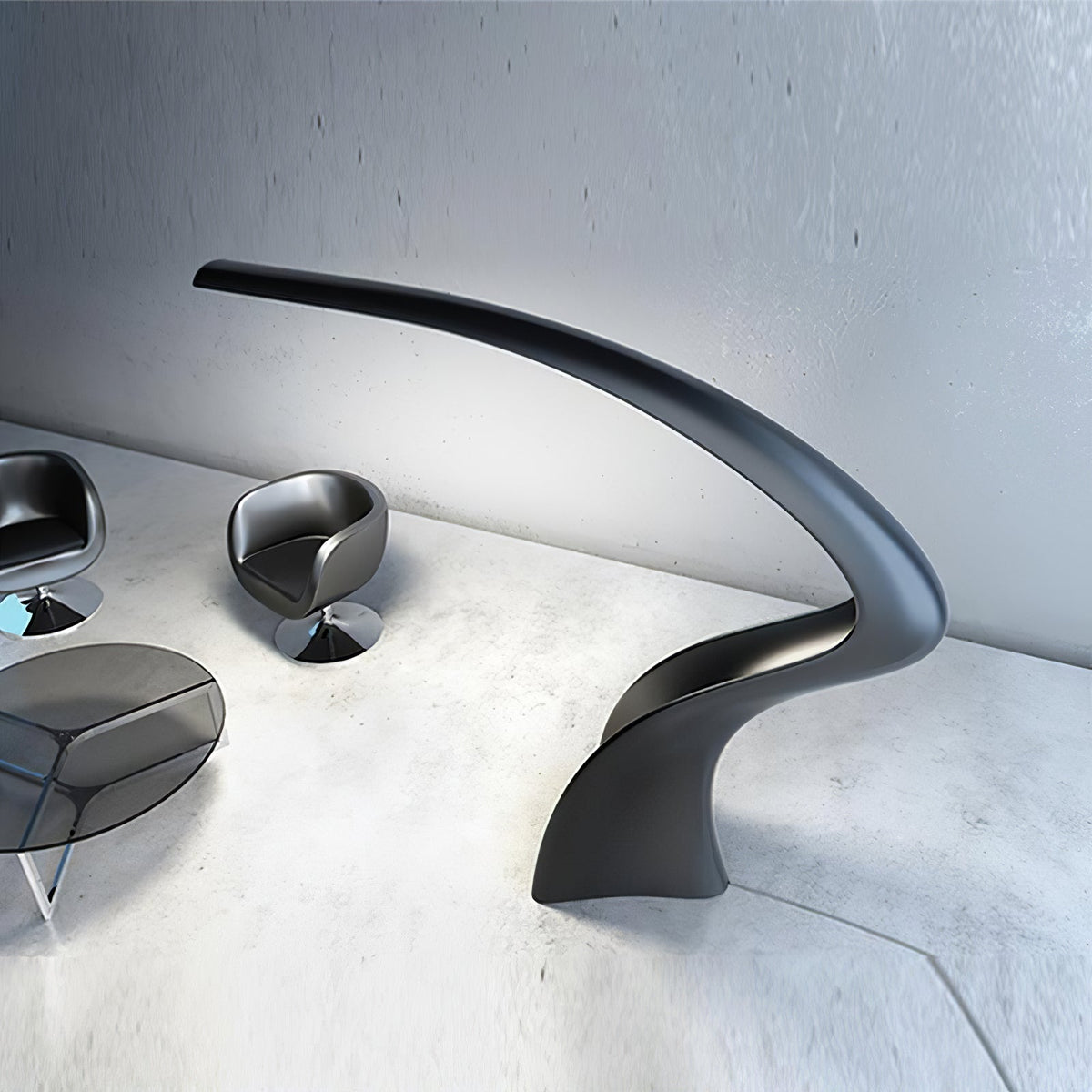 Fluten Black Modern Floor Lamp