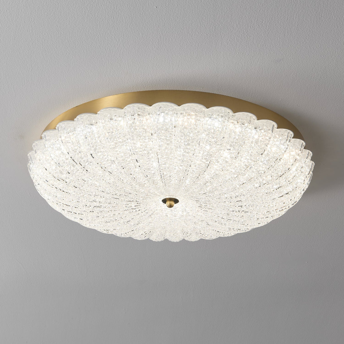 Celeria Premium Nordic Art Brass Glass Ceiling Lamp