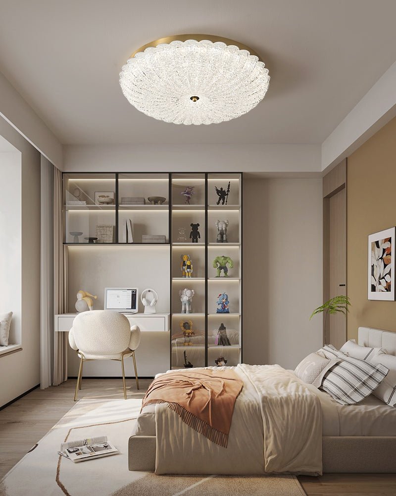 Celeria Premium Nordic Art Brass Glass Ceiling Lamp