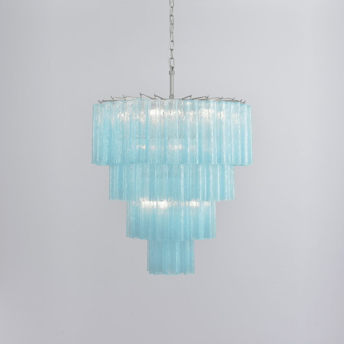 Velanora Chandelier Cascade Layered Glass Elegant Vintage