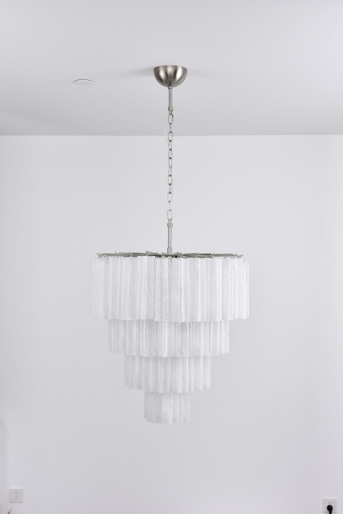 Velanora Chandelier Cascade Layered Glass Elegant Vintage