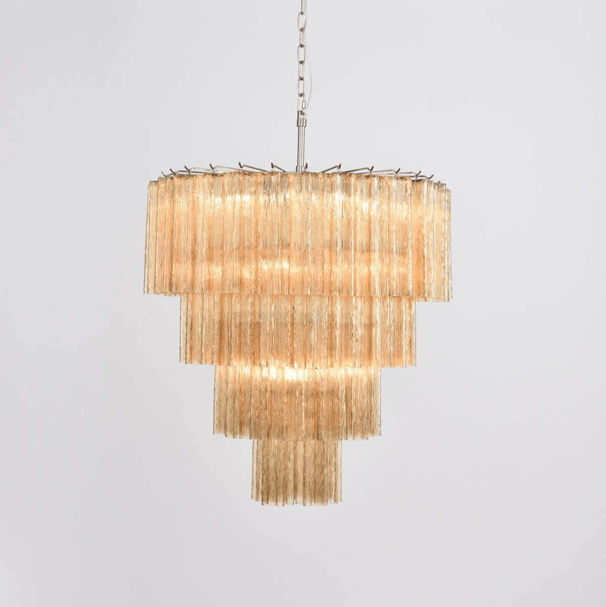 Velanora Chandelier Cascade Layered Glass Elegant Vintage