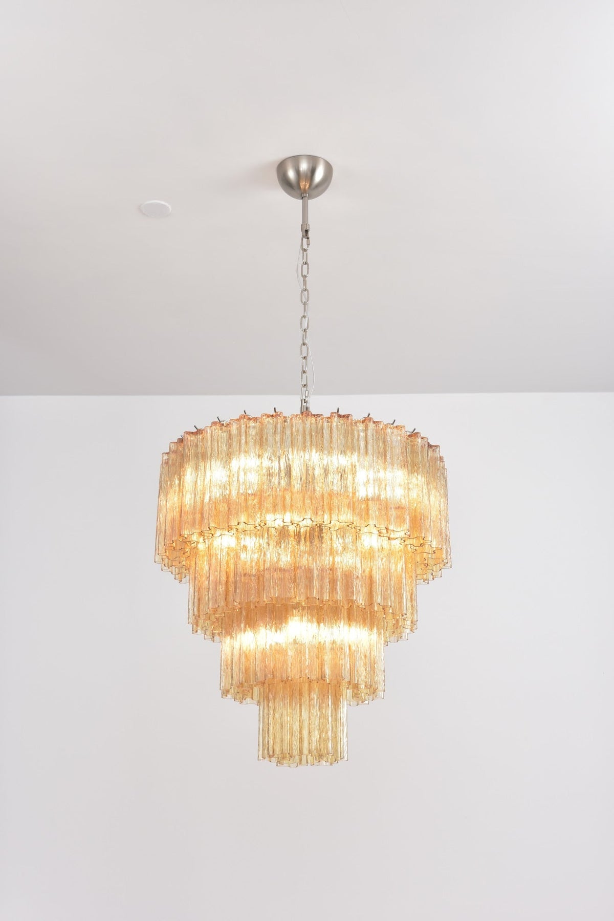 Velanora Chandelier Cascade Layered Glass Elegant Vintage