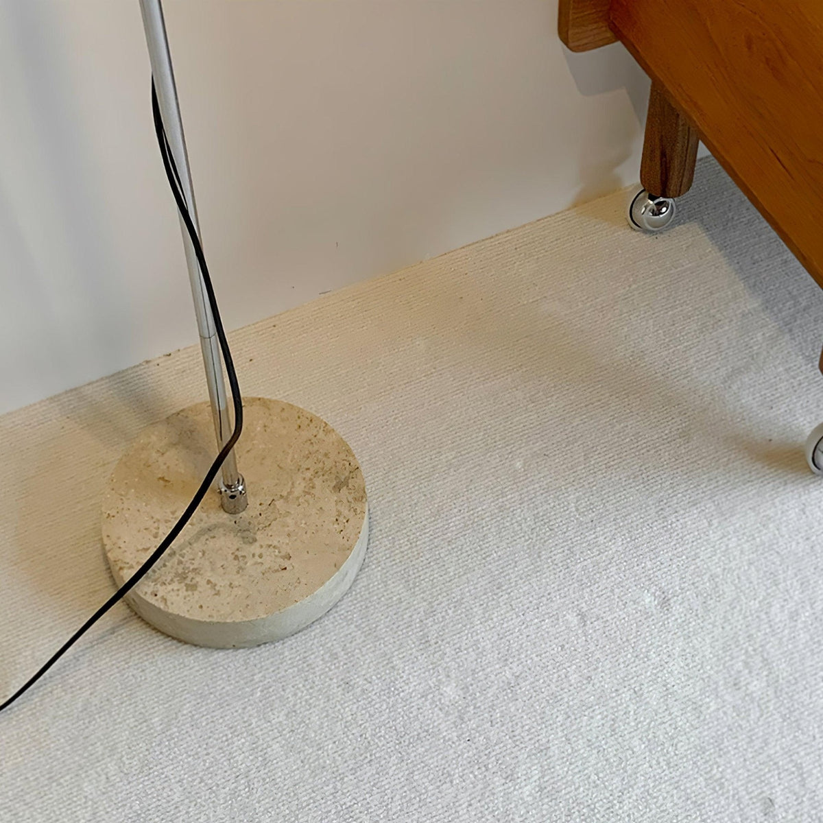 Orbital Industrial Marble Floor Lamp