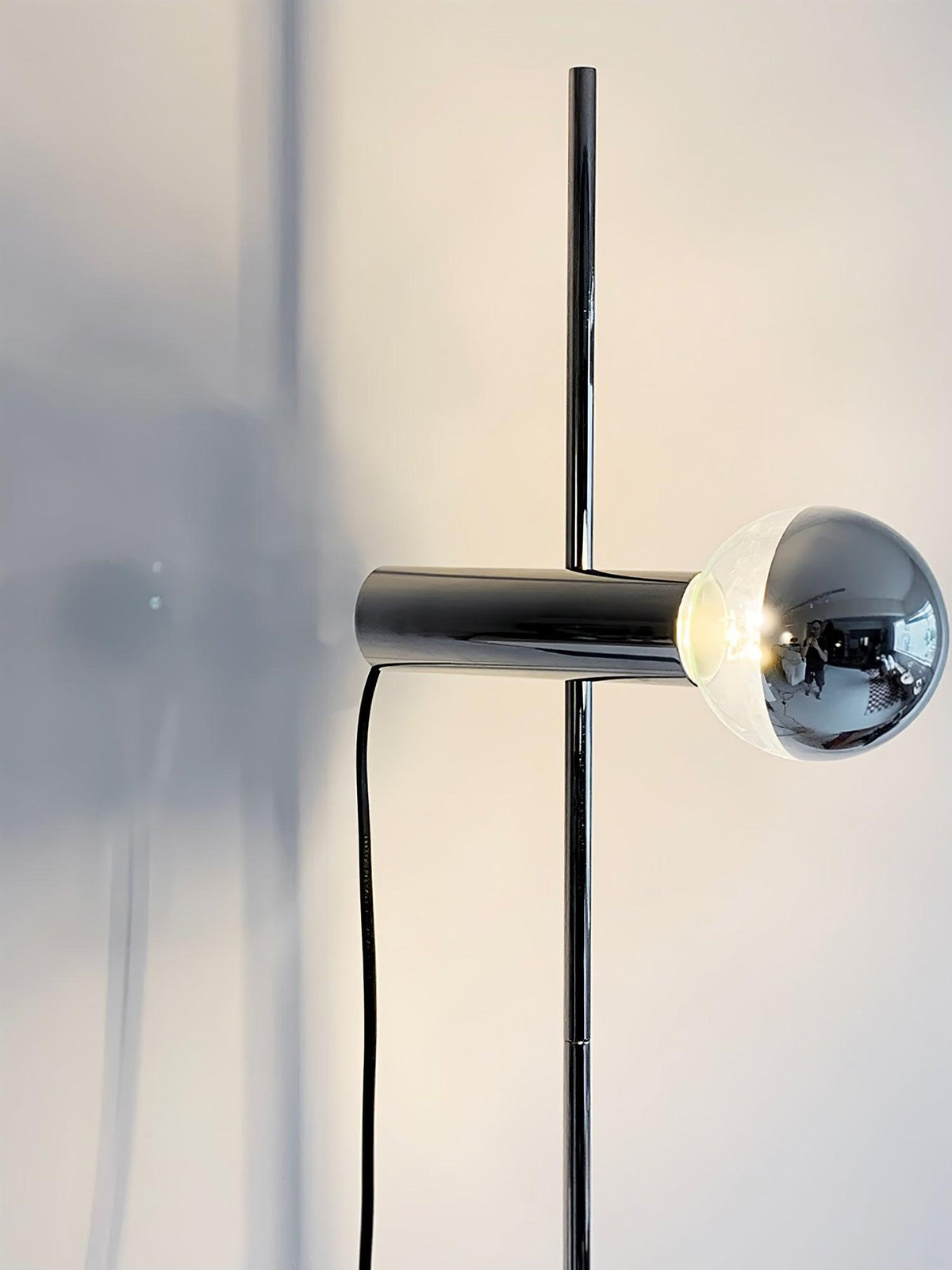 Orbital Industrial Marble Floor Lamp