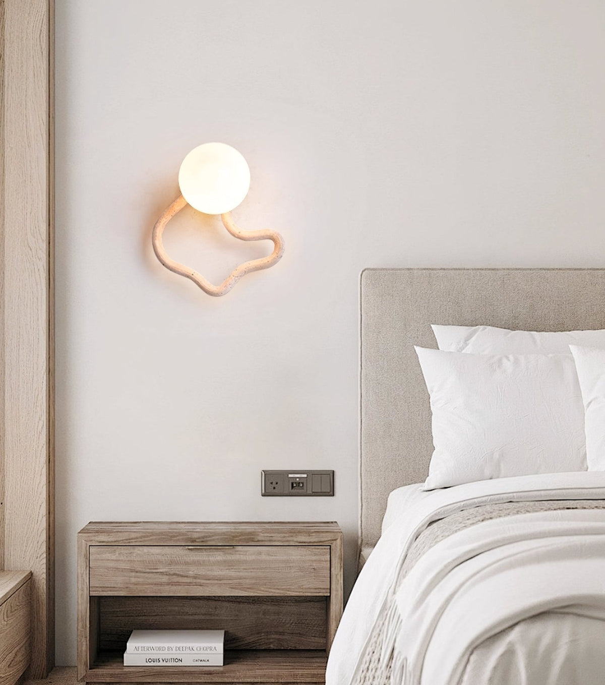 Cindor Travertine Wall Sconce