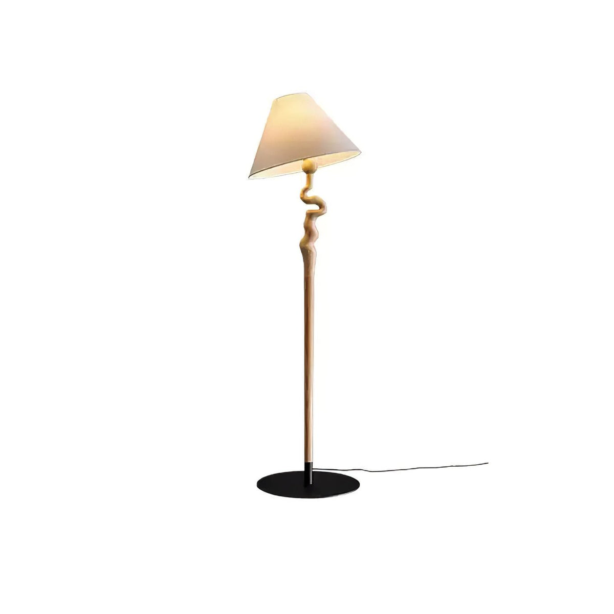 Avloril Artistic Wooden Floor Lamp