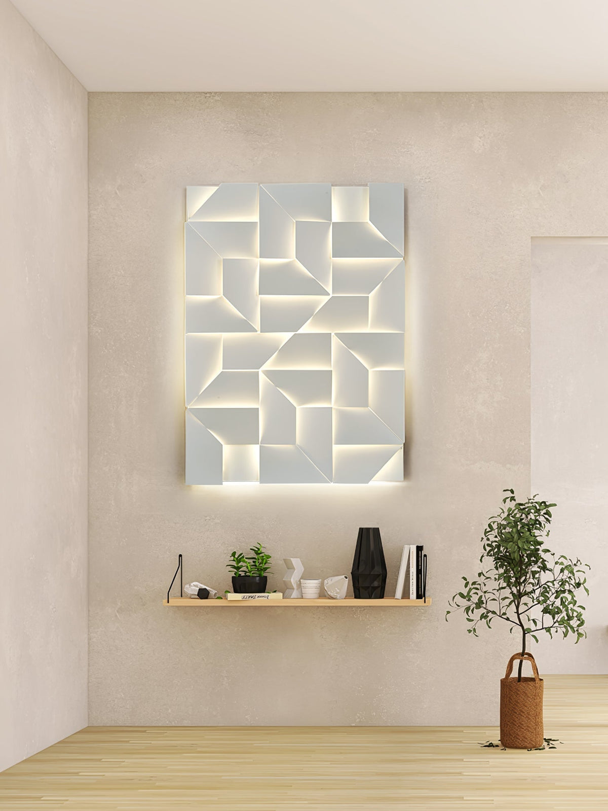 Deloza Shadows Rechargeable Grand Sconce Wall lamp