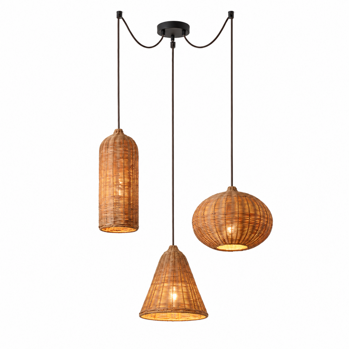 Marleigh Woven Rattan Pendant Lamp