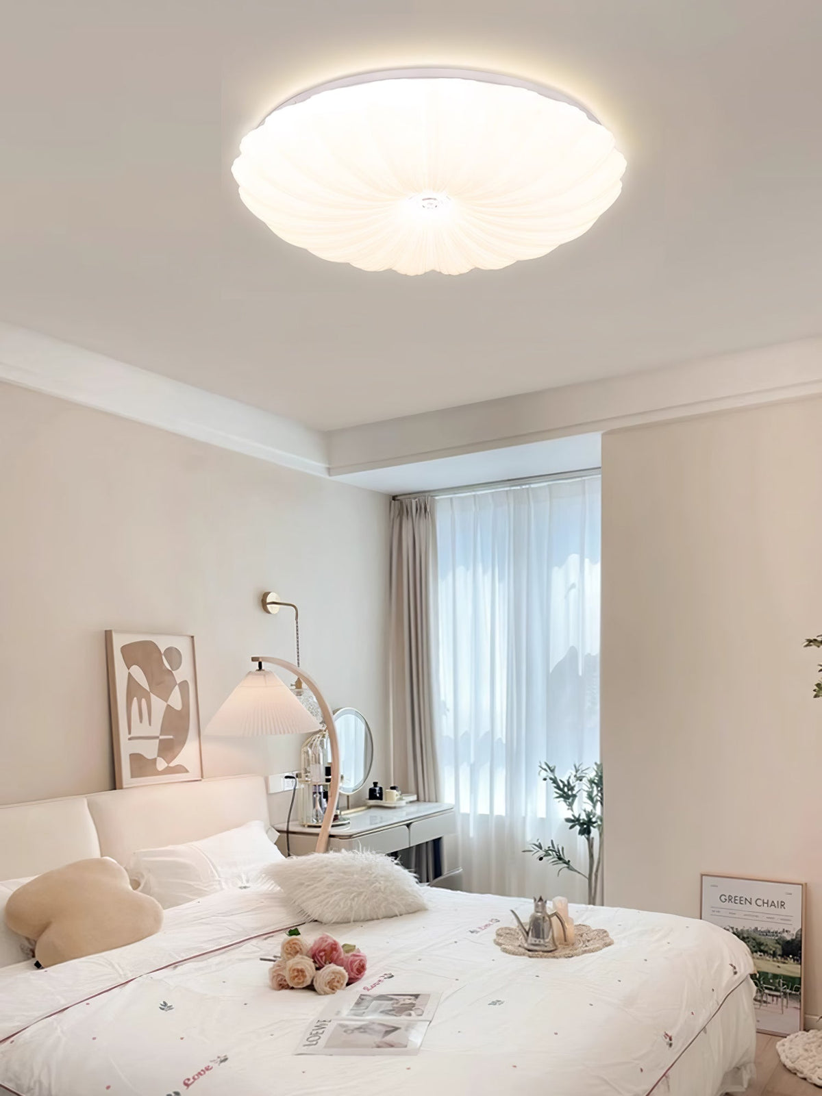 Maraira Nordic Art Shell Round Ceiling Lamp