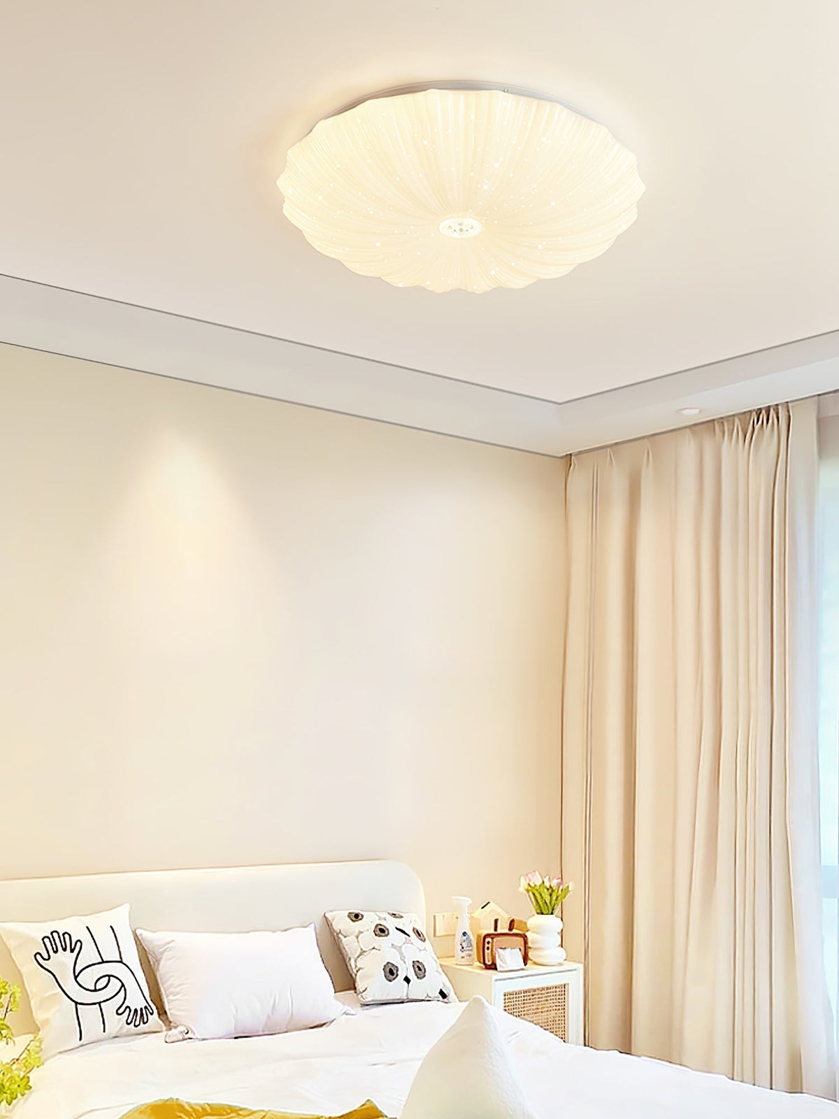 Maraira Nordic Art Shell Round Ceiling Lamp
