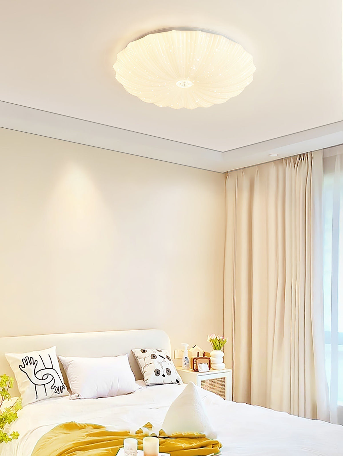 Maraira Nordic Art Shell Round Ceiling Lamp