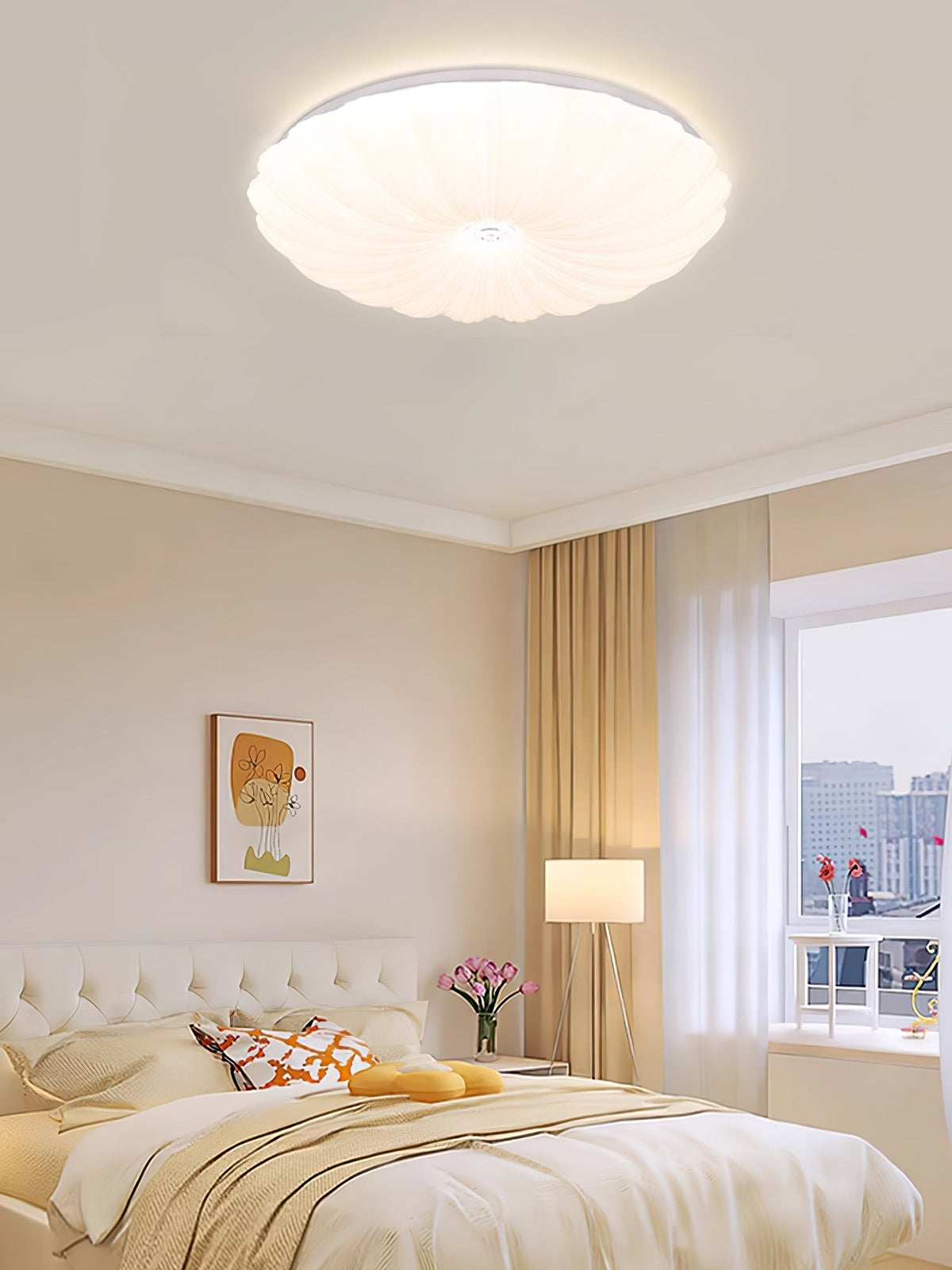 Maraira Nordic Art Shell Round Ceiling Lamp