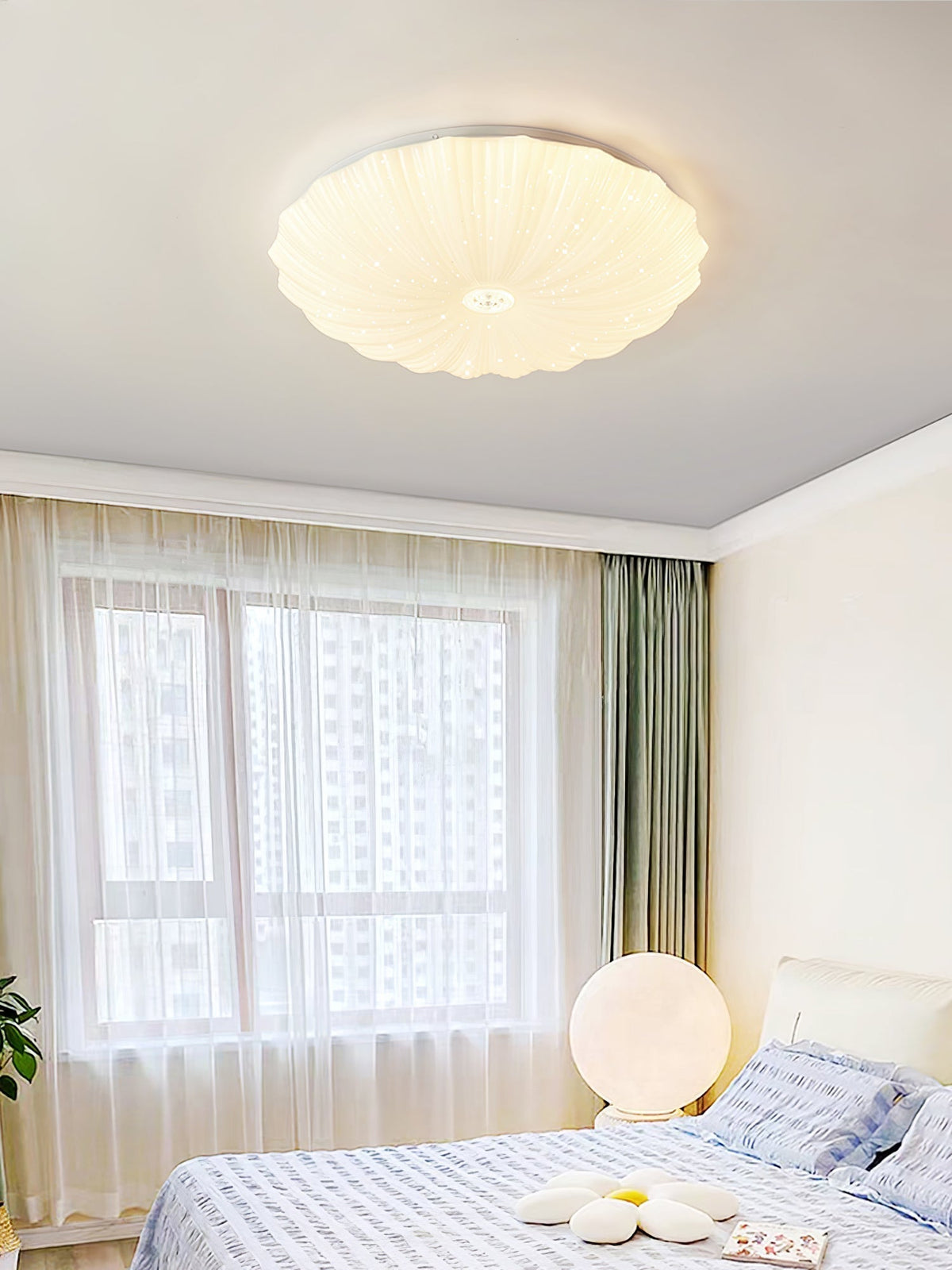 Maraira Nordic Art Shell Round Ceiling Lamp