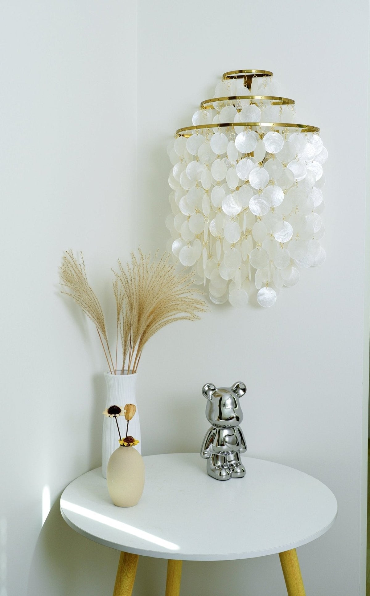 Shell Postmodern Luxury Cascading Wall Light