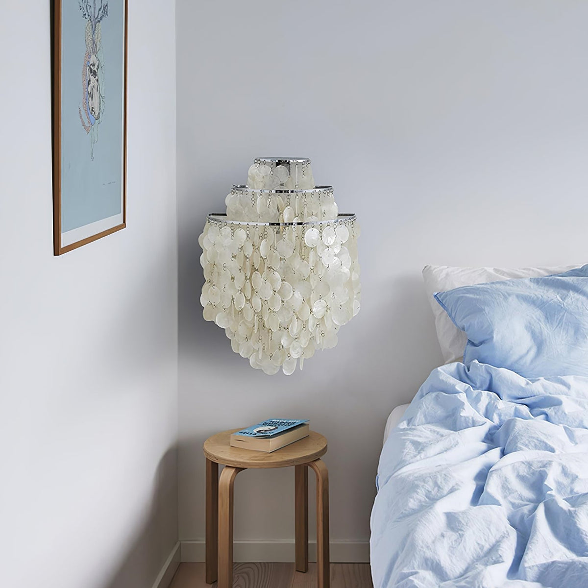Shell Postmodern Luxury Cascading Wall Light
