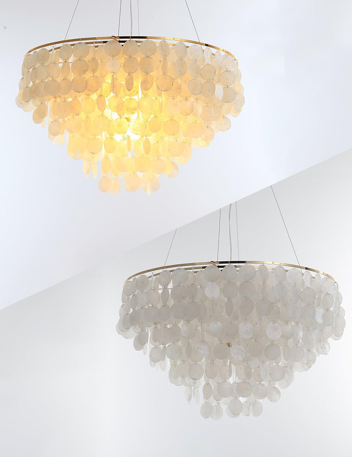 Esileth Postmodern Luxury Shell Wind Chime Chandelier