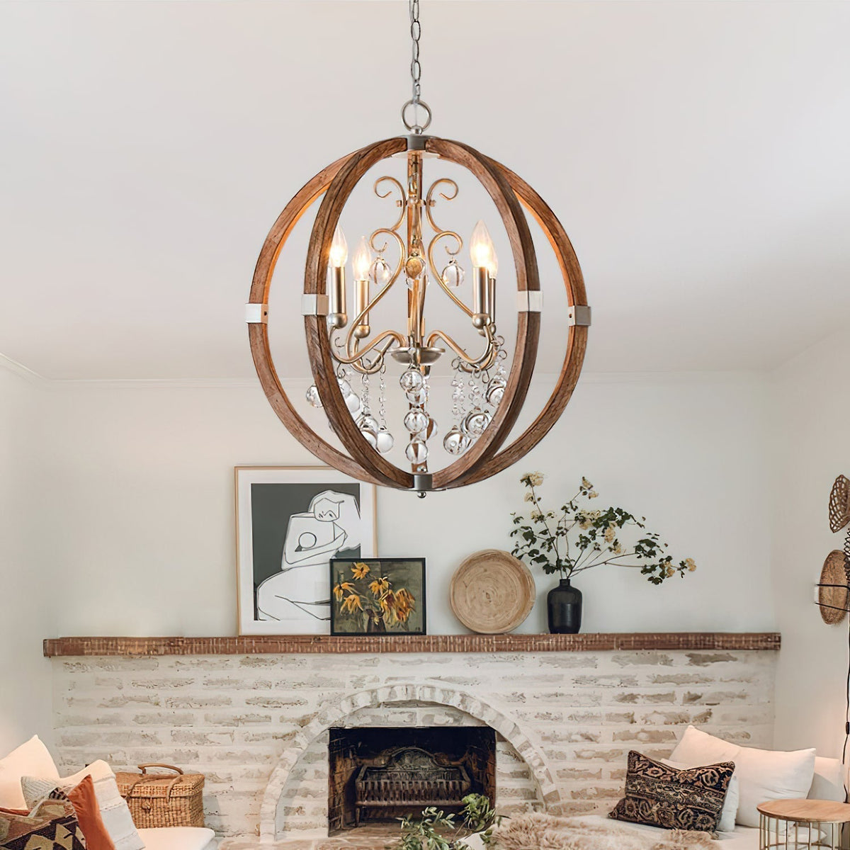 Aldalette Wooden Pendant Lamp