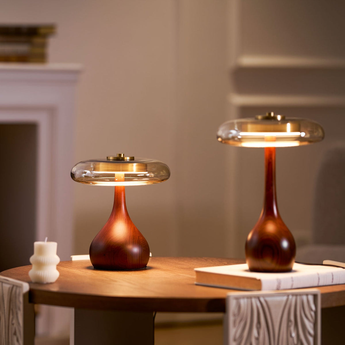 Dahya Wood Table Lamp