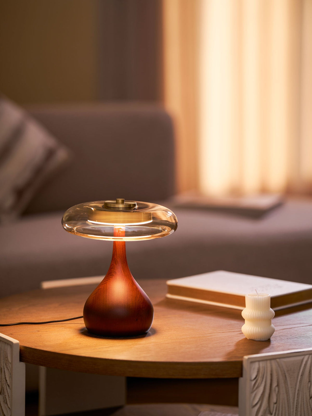 Dahya Wood Table Lamp