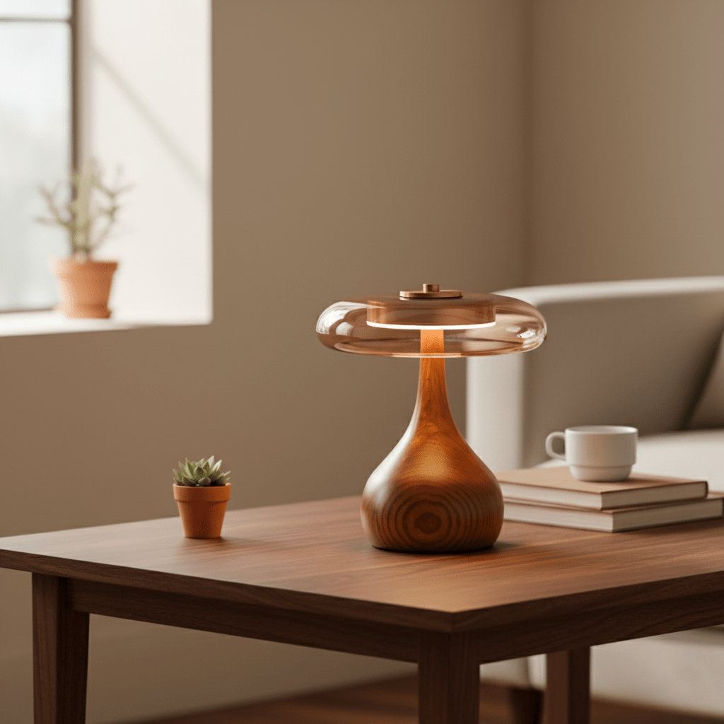 Dahya Wood Table Lamp