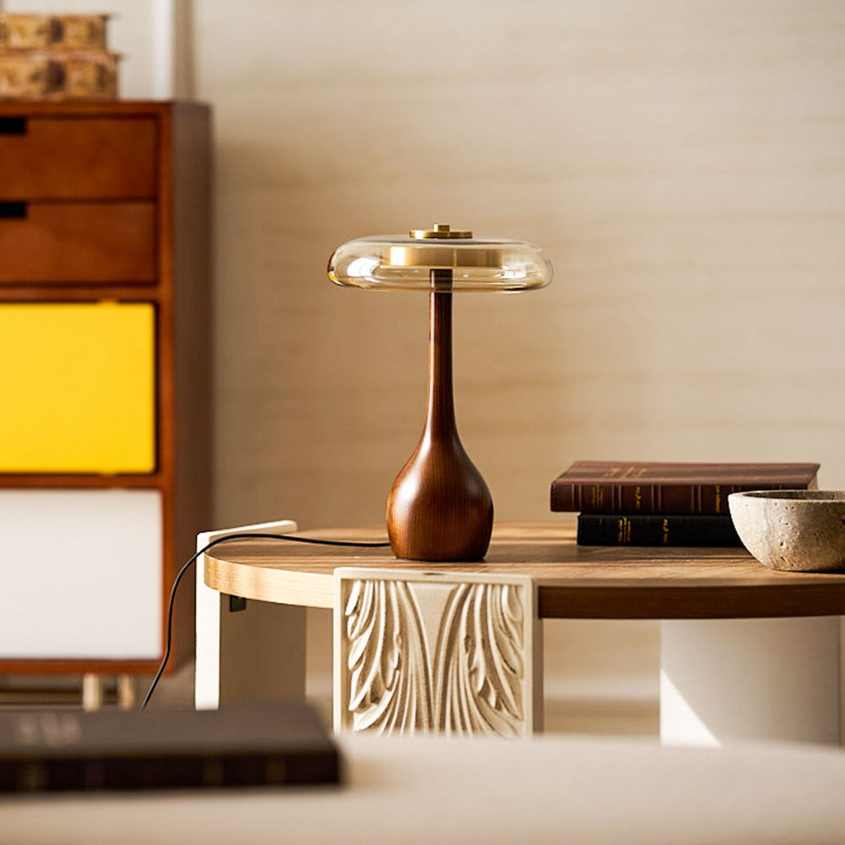 Dahya Wood Table Lamp