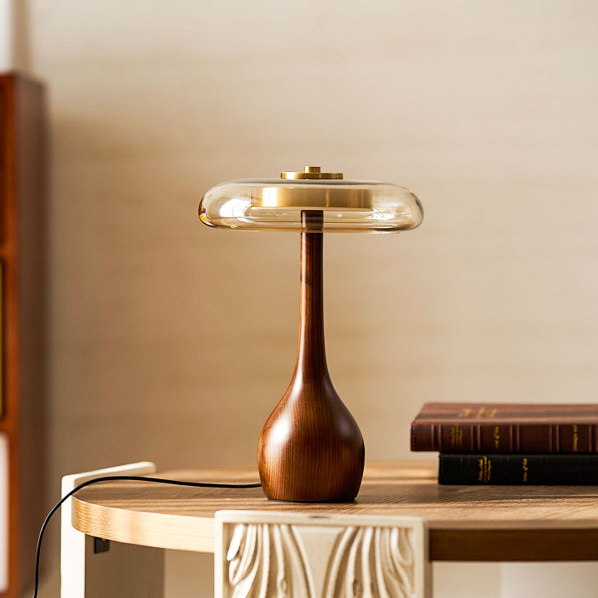 Dahya Wood Table Lamp