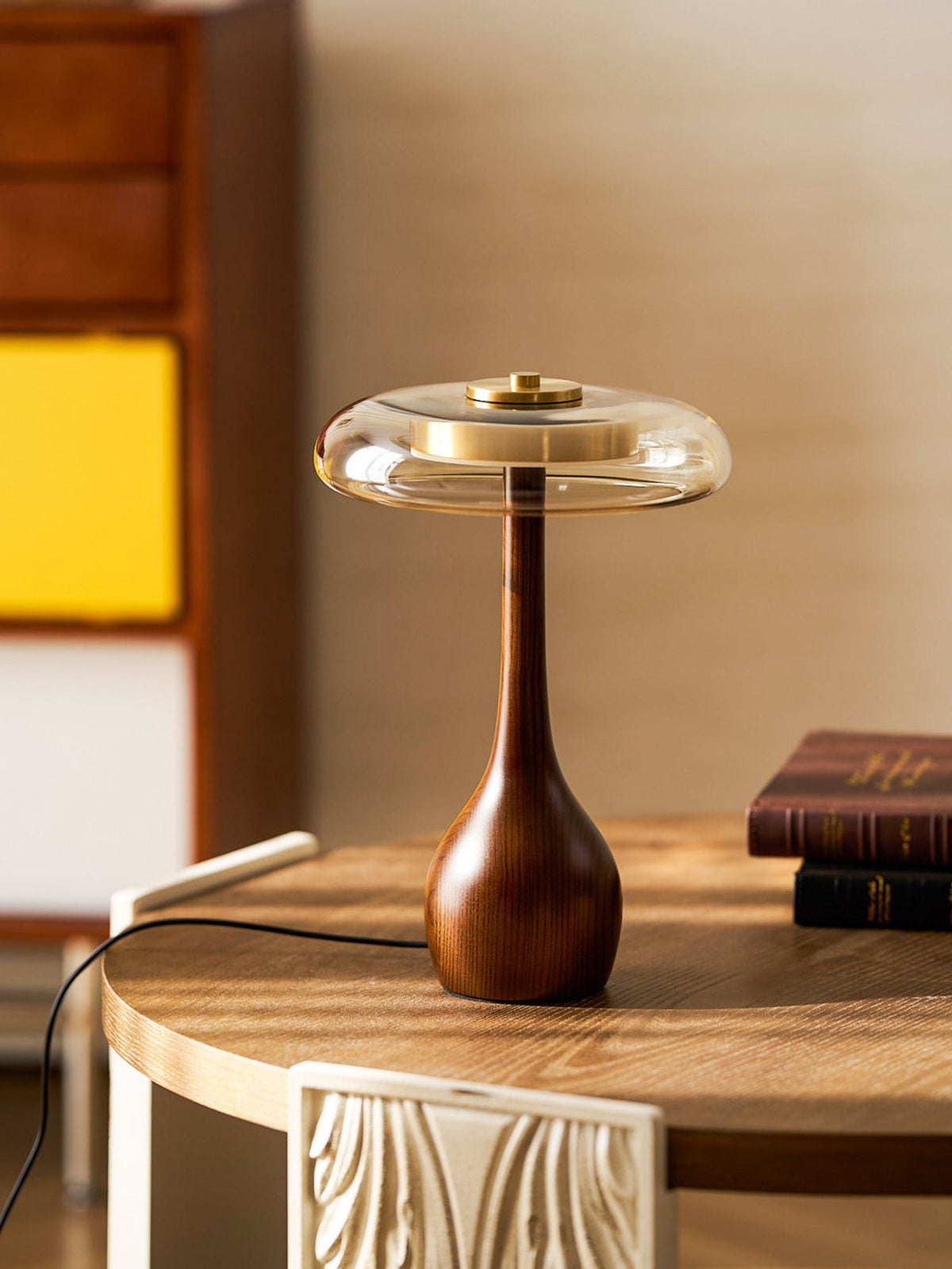 Dahya Wood Table Lamp