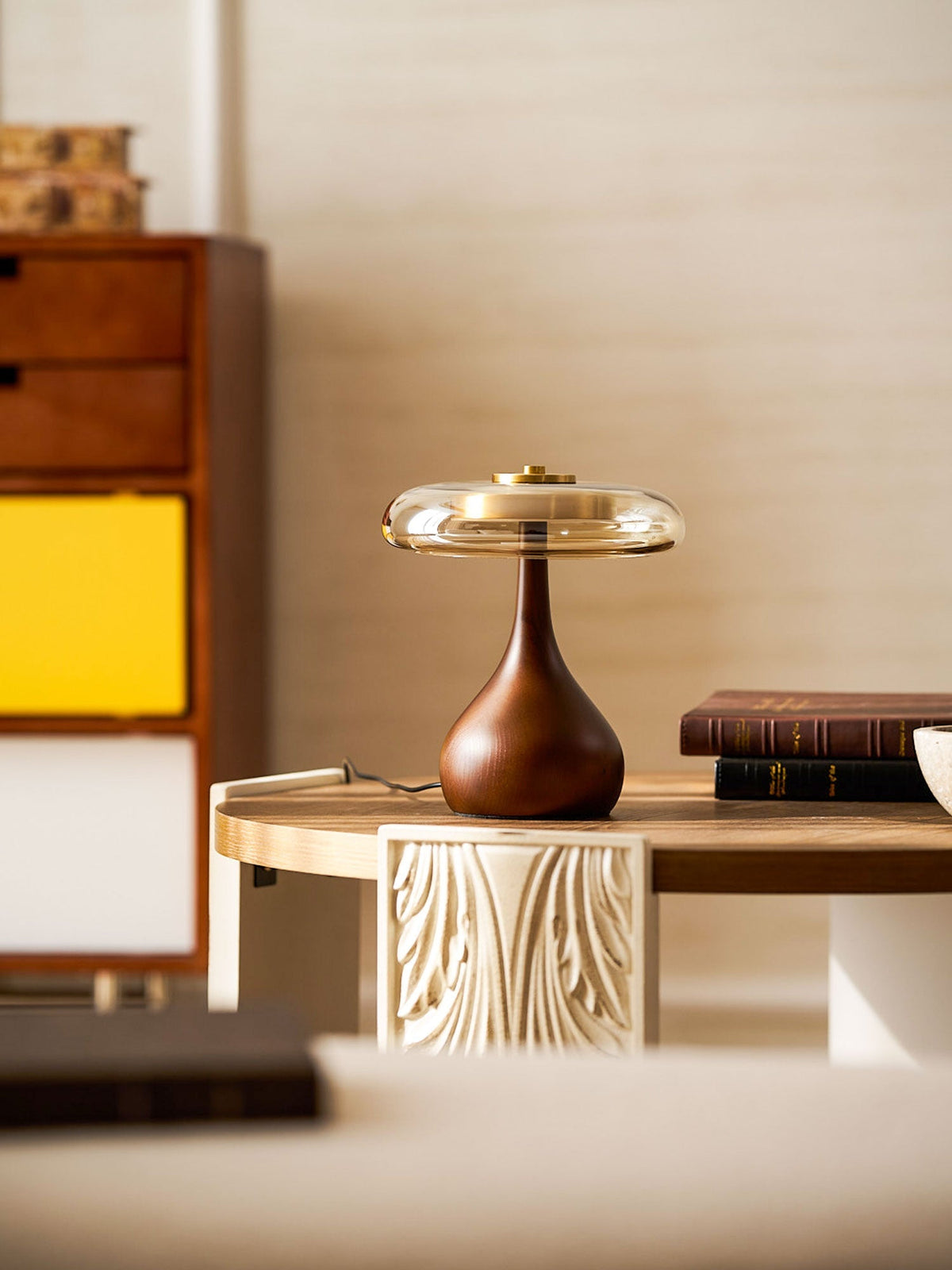 Dahya Wood Table Lamp